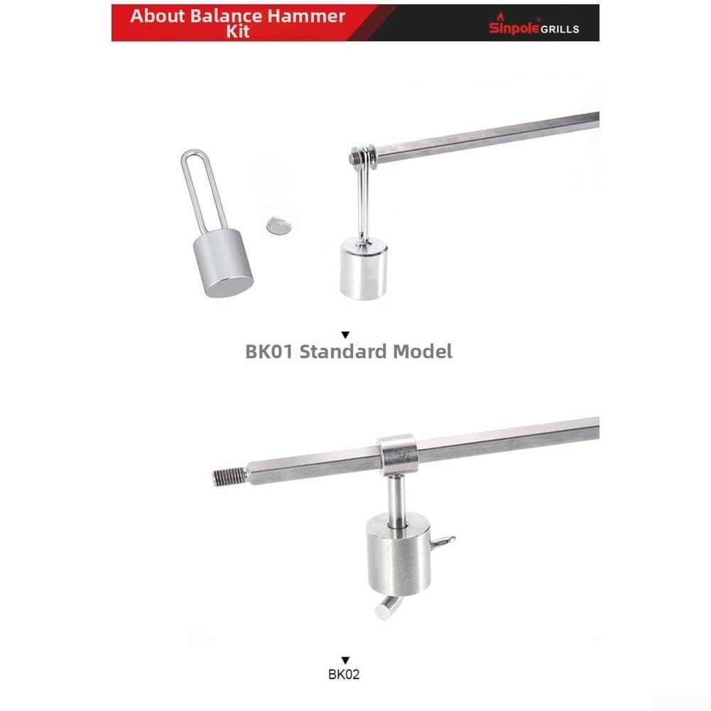 Kit per girarrosto per barbecue, forchetta in acciaio inox, accessori per griglia elettrica esterna, spiedo arrosto per barbecue