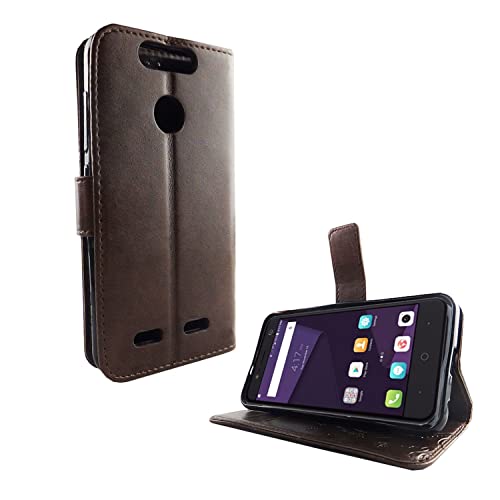 Coque ZTE Blade V8 Lite marron anti-choc protégeant l'écran et vos cartes