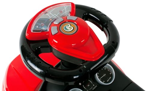 4in1 Kinderauto Rutschauto ab 2 Jahre und Schiebeauto mit Hupe und Musik, Rutschauto mit Stauraum unter dem Sitz, Spielzeugauto ab 2 Jahren (Rot) – Bild 7