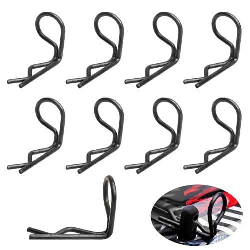 HobbyPark 50-Pack 90-Degree Angle Body Clips Bent Pins for All 1/10 Scale Model Car Truck Crawler...