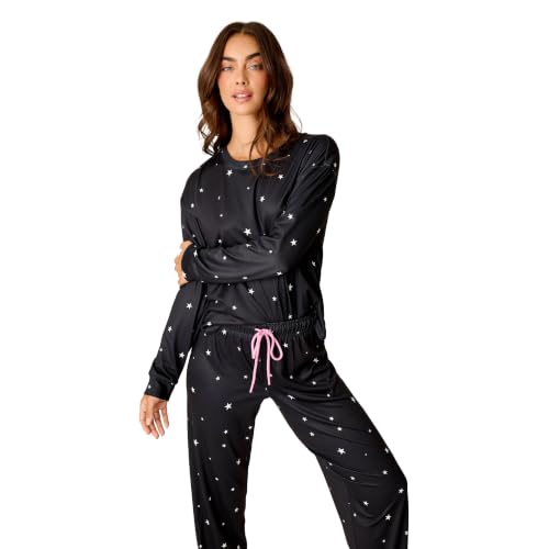 Image of PJ Salvage Women's [Amazon Exclusive] Cloud Jersey Jogger Pajama 2-piece Pj Set