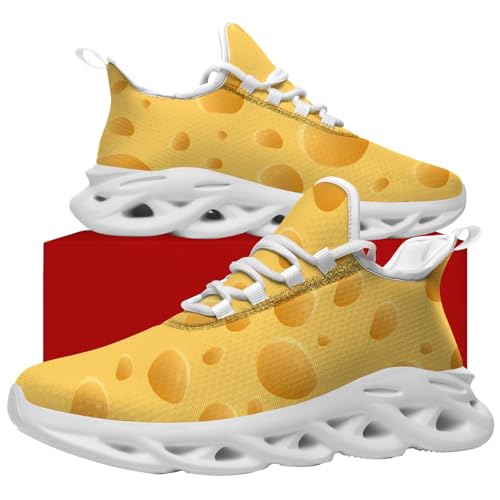 Cheese Shoes Fashion Sneakers Running Walking Tennis Shoes for Women Men4