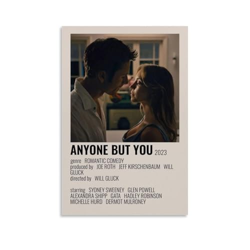 Poster da parete con scritta "Anyone But Film You", commedia