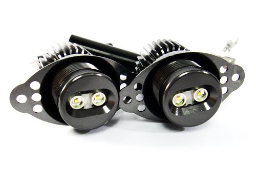 RZG 2 fari a LED bianchi Angel Eyes, alogeni, luce diurna ad anello, lampadina DRL 20 W Canbus per E90 E91 Serie 3