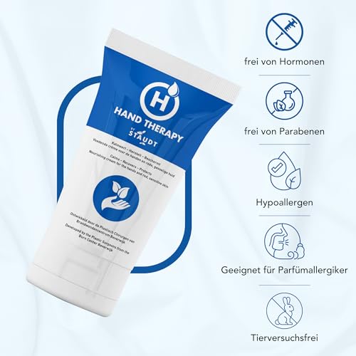 Premium Handcreme – Feuchtigkeitscreme für trockene, rissige oder gereizte Hände mit Shea Butter & Hyaluronsäure, nicht fettend & schnell einziehend – Bild 6