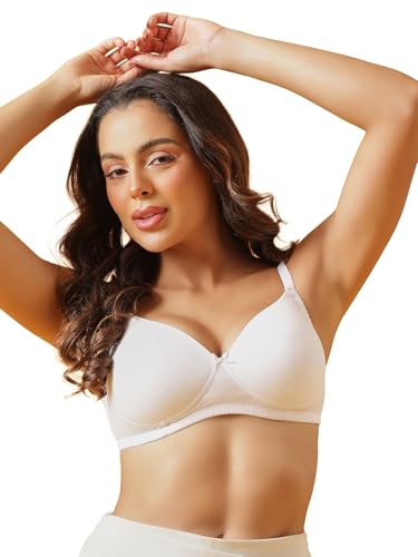 Image of Clovia Women's Polyamide Padded Non-Wired Full Coverage Multiway T-Shirt Bra