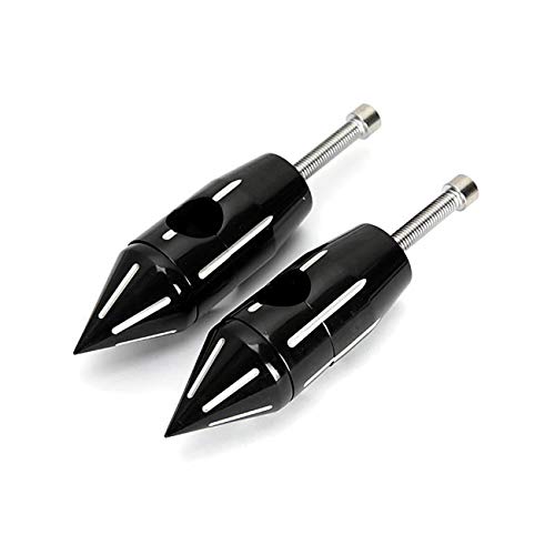 INNOGLOW Motorcycle Aluminum Handlebar Risers For Road Bike, Custom 1 Inch Bars Grips Billet Pullback for Harley Davidson Cruisers,Yamah,Suzuki,Kawasaki,Choppers,Victory cruisers with 1