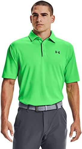 Image of Under Armour - Mens Tech Polo, Color Stadium Green (341), Size: X-Large x Tall
