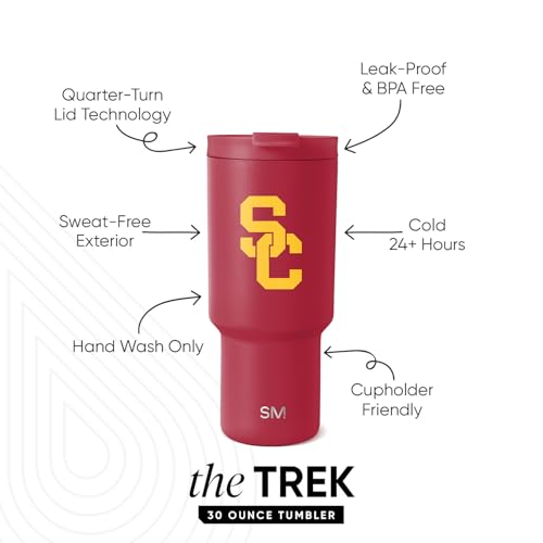 Image of Simple Modern USC Trojans Tumbler with Straw | 30oz | Collegiate