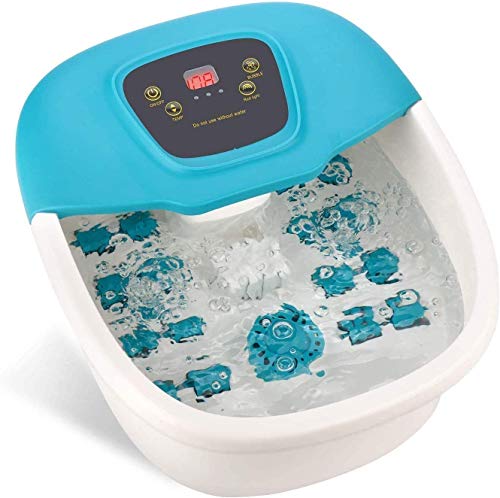 PowCube, Multi-Function Heat Infrared Vibrating Air Bubble Electric, SPA Bath Massager Shiatsu