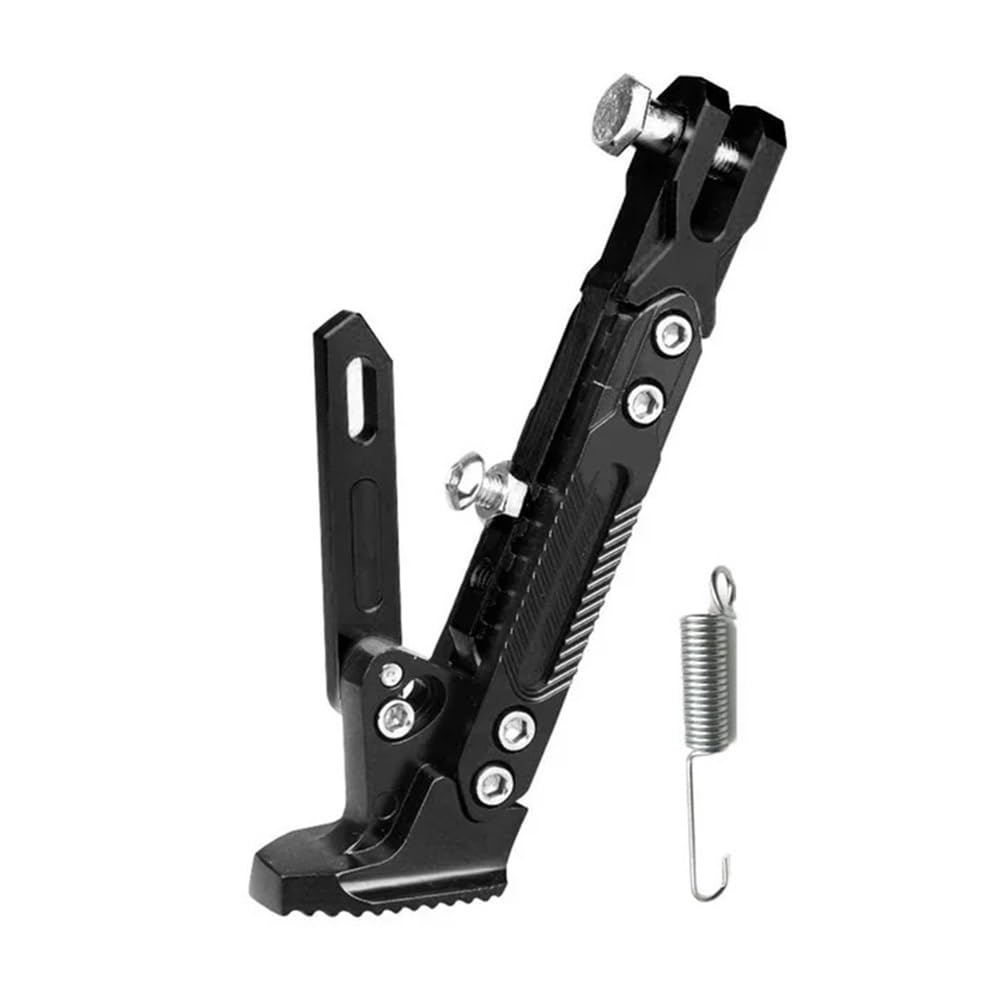 SA2VN6 Kickstand Parking Stand Motorbike Bicycle Adjustable Metal Foot Side Stand Motorcycle Kickstand Kick Bracket Supportor Parking Accessories