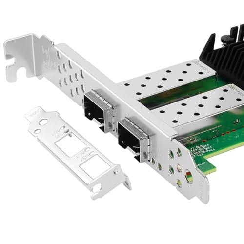 Adaptador de red Vogzone para E810-XXVDA2, NIC PCIe 4.0 x8 de 25 GbE con 2 puertos SFP28, compatible con controlador Intel E810-XXVAM2, RDMA RoCEv2/iWARP y UEFI, ideal para servidores de centro de datos miniatura 5