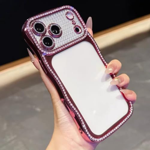 RNOZX For iPhone 16 Pro�p �����W���G���J�o�[ �E�F�[�u�G�b�W�P�[�X �\�t�g�P�[�X�iFor iPhone 16 Pro�p/�s���N�j