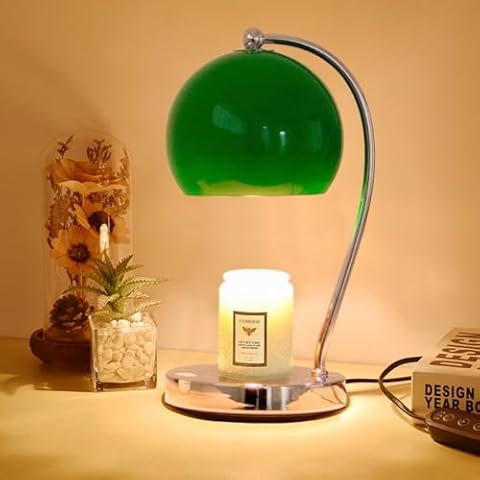 GEEZO Fragrance Candle Warmer Lamp，Electric Candle Warmer with Timer & Dimmer，Mom Christmas Birthday Gifts for Women, House Warming Gifts New Home Bedroom Decor Cover
