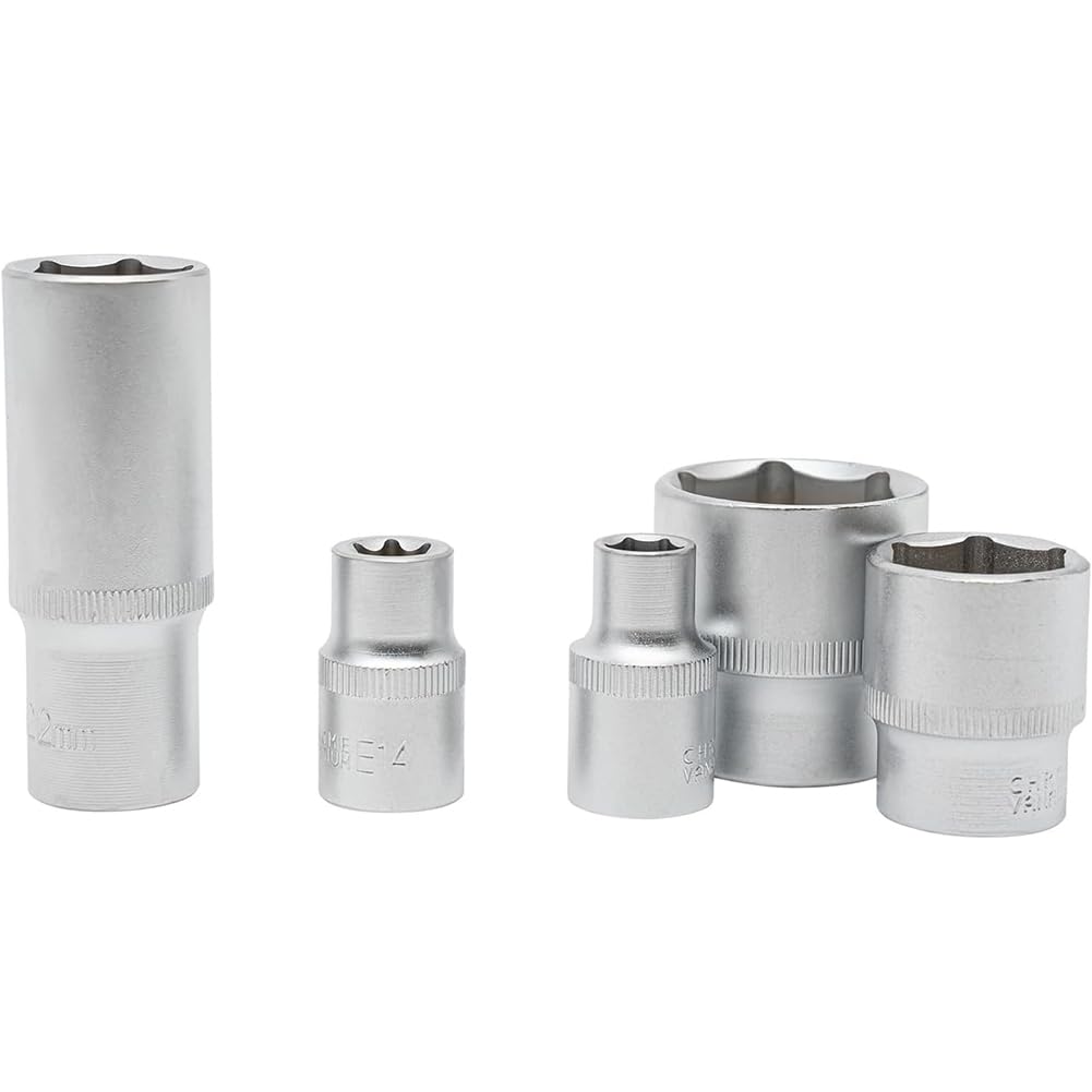 Set di chiavi a bussola, 108 pezzi, metriche da 1/4 e 1/2, cricchetto reversibile a sgancio rapido per riparazione auto, cassetta degli attrezzi in plastica