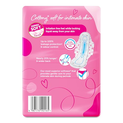 Whisper Ultra Softs Air Fresh Sanitary Pads for Women, XL 50 Napkins