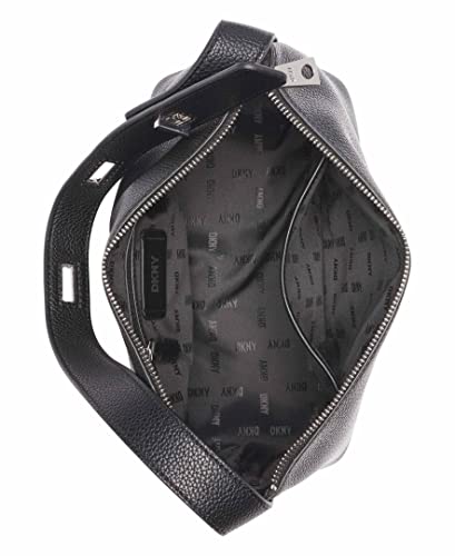 DKNY Tania Demi Shoulder Bag, Black/Silver4