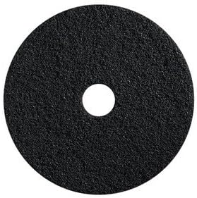 Black Stripping Floor Pad - Case of 5 pads-17"