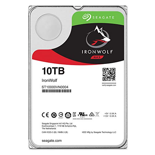 Seagate IronWolf 10Tb NAS Internal Hard Drive HDD – 3.5 Inch SATA 6GB/S 7200 RPM 256MB Cache for Raid Network Attached Storage (ST10000VN0004) - image 2