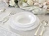 " OCCASIONS " 60 Piece Plates Pack, Disposable Wedding Party Bowls (12oz Soup Bowl, Verona in White) #1