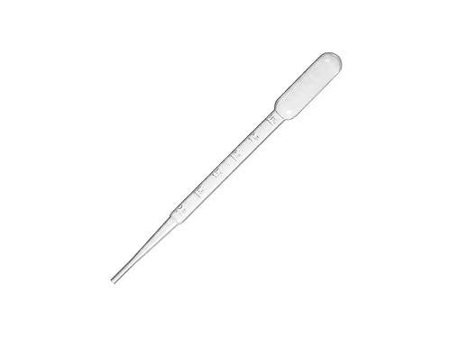 XProls Pipetas de transferencia de plástico 0.1 fl oz, gota graduada vol. 48ul Bolsa de 100
