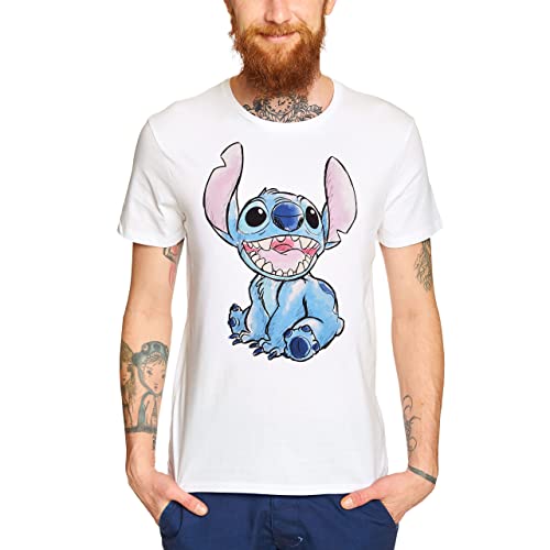 T-shirt Stitch blanc pour vos sorties décontractées et moments détente