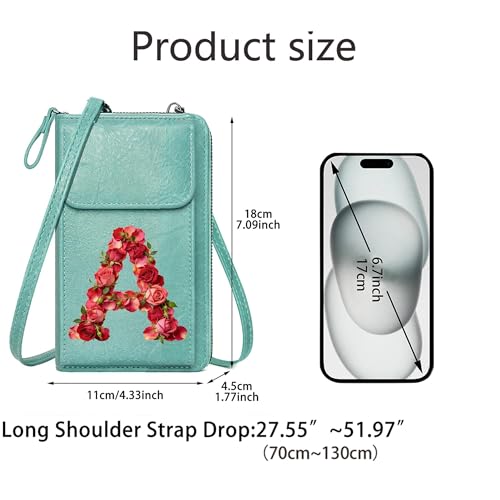 Image of KUKOO Small Crossbody Bags for Women PU Leather Cell Phone Purse Wallet with Credit Card Slots