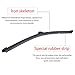 Replacement for Audi Q5 2009-2017 Rear Windshield Back Wiper Arm Blade Set - OTUAYAUTO Factory OEM Replacement 8R09554071P9