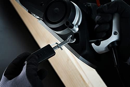 Bild 4 - Meister Elektrohobel MEH 900-2, 900 W - Hobelbreite 82 mm - Spantiefe 3 mm - Falztiefe 15,5 mm - Mit Seiten- & Falztiefenanschlag - Staubfangbeutel / Hobelmaschine / 5460150 , Schwarz