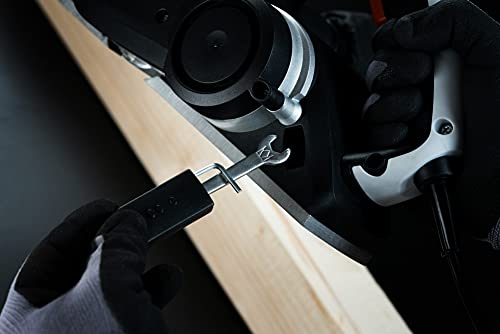 Meister Elektrische schaafmachine MEH 900, 900 W - schaafbreedte 82 mm - spaandiepte 3 mm - diepte diepte 15,5 mm - met zij- en vouwdiepteaanslag - stofopvangzak/schaafmachine/elektrische handschaaf - Afbeelding 6