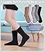 DOSKONI Fuzzy Socks for Women Fluffy Slipper Socks Cozy Winter Warm Soft Microfiber Plush Home Sleeping Gift Socks 5 Pairs Color B