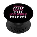 ASL Enseignant Langue des malentendants Sourds PopSockets PopGrip Interchangeable