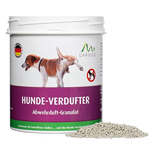 Gardigo Hundeschreck Granulat - Hunde-Verdufter - 3er Set | 900g | Mit Geraniol I Made in Germany I Hundeabwehr für Haus, Garten, Garage und Grundstück | Hundevertreiber für draußen