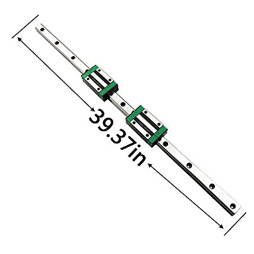 Chuangneng THM0M3B5W1065U25HAWX Linear Rail 2Pcs Hgr20 1000Mm Linear Guide Rail Hgh20Ca Hgh20 Linear Slide Rail + 4Pcs Hgh20Ca Carriage Slider Block Cnc Kit thumb #4