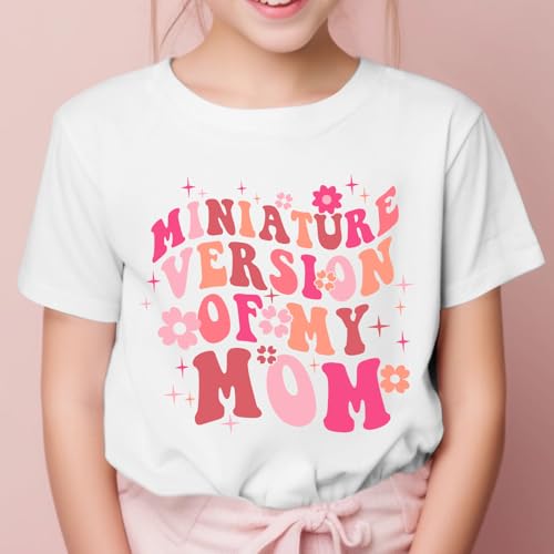Image of BeWithYou Flower Girl Shirt Cute Preppy Shirts for Girls Funny Letter Print T Shirt Floral Kids Graphic Summer Tees Tops