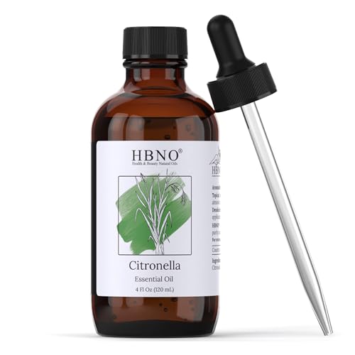 HBNO California Bottled Citronella Essential Oil 4 fl oz (120ml)