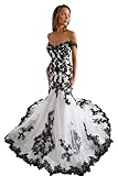 PFTFB Sprakly Tulle Black Wedding Dresses for Bride Lace Mermaid Wedding Gown with Train Off Shoulder Applique Long Backless Tight Bridal Gown 8