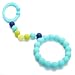 Chewbeads - Gramercy Baby Teething Car Seat Toy and Stroller Toy (Turquoise). 100% Safe Silicone Infant Teething Toy for Car Seats and Strollers. BPA-Free