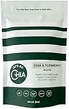 Let's Go Chia Chia Seed Powder & Turmeric Powder | Chia Seed Powder, Turmeric, Non-GMO Monk Fruit | 27 Servings