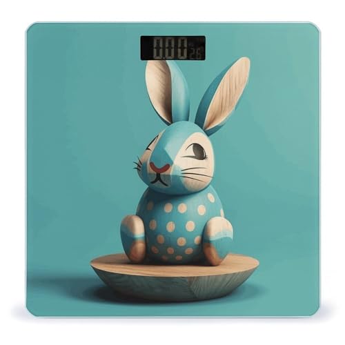Báscula Digital de Baño con Vidrio Templado y Pantalla LCD miniatura 1