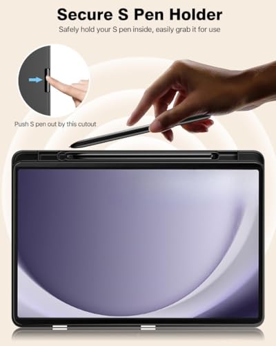 Image of ProElite Cover for Samsung Galaxy Tab A11 Plus 11 inch Case, Soft Flexible Flip Case Cover for Galaxy Tab A11 Plus 11 inch with Pen Holder [Auto Sleep Wake Feature] [Recoil Series] - Black