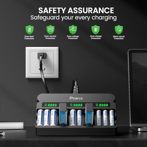 Powxs MKTBA Rechargeable Aa Aaa 9V Battery Charger thumb #5