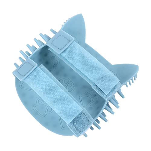 Yardwe Lovely Silicone Cat Massage Comb Pet Grooming Brush for Self Massage Gentle Corners Easy to Use Reduces Shedding for Cats