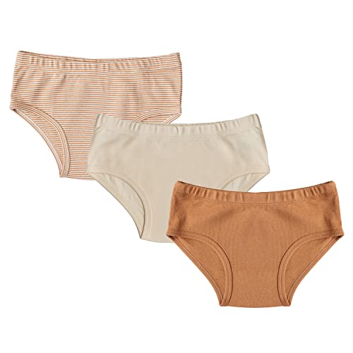 ORGANICKID Girls Organic Cotton Underwear (Pack of 3)