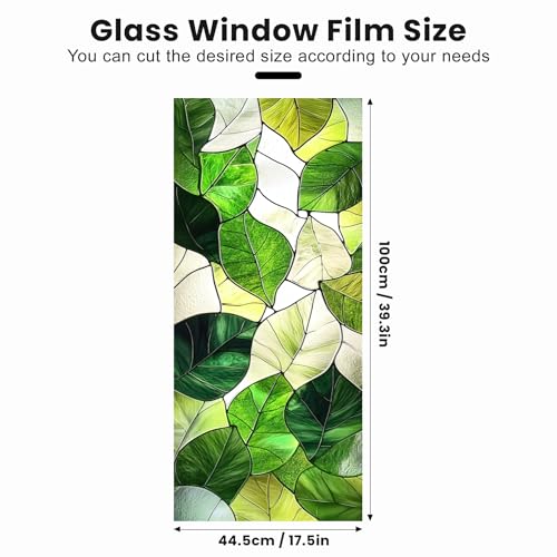 Película para ventana efecto vitral 17.5 x 39.3 pulgadas miniatura 2