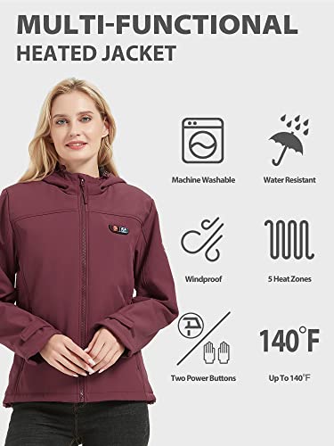 Ptahdus PSD-001 Women'S Heated Jacket Soft Shell thumb #2
