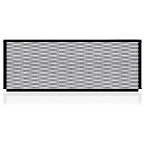 FHRYNA 1 Pezzo Cancello di Sicurezza Pieghevole per Cani, Gatti e Bambini, Barriera per Scale e Porte, Dimensioni 180x72 cm (con 6 Ganci Adesivi)