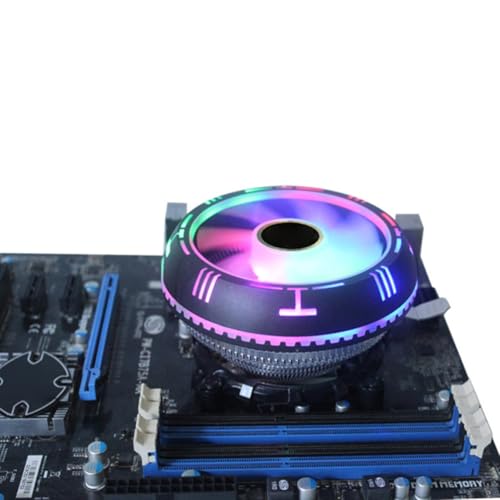 Ventilador de CPU VALICLUD de aluminio con luces RGB para refrigeración eficiente de PC de escritorio 6
