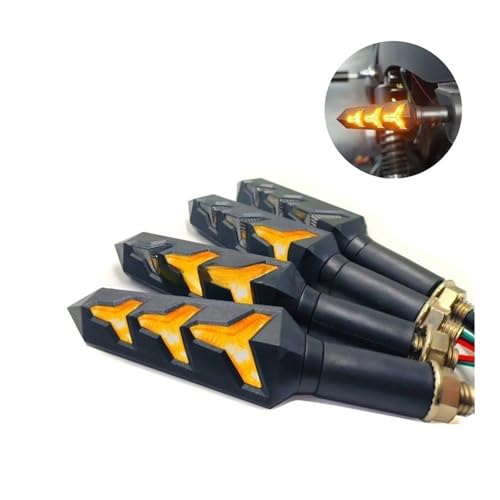 Luces intermitentes LED para motocicleta universales con relé 2