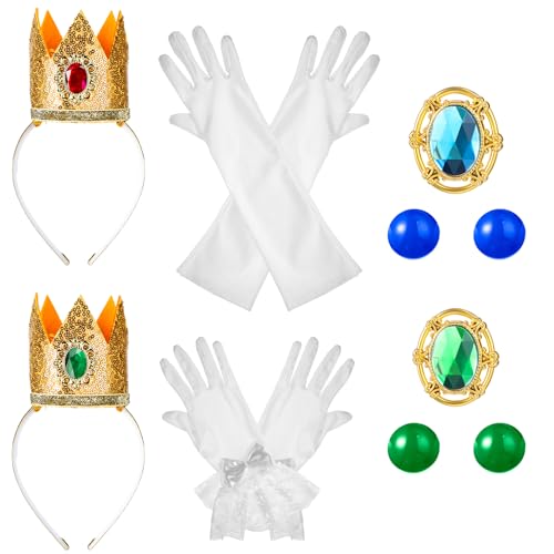 Siifert 8 Pcs Princess Crown Accessories, Kids Princess Costume